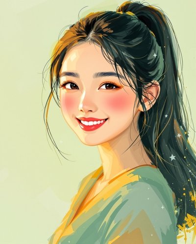 演员叶青禾肖像
