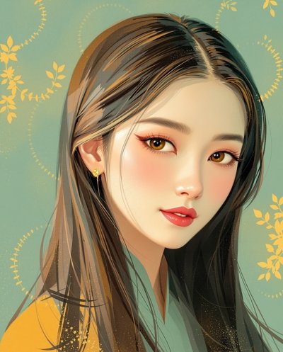 演员白若琳肖像